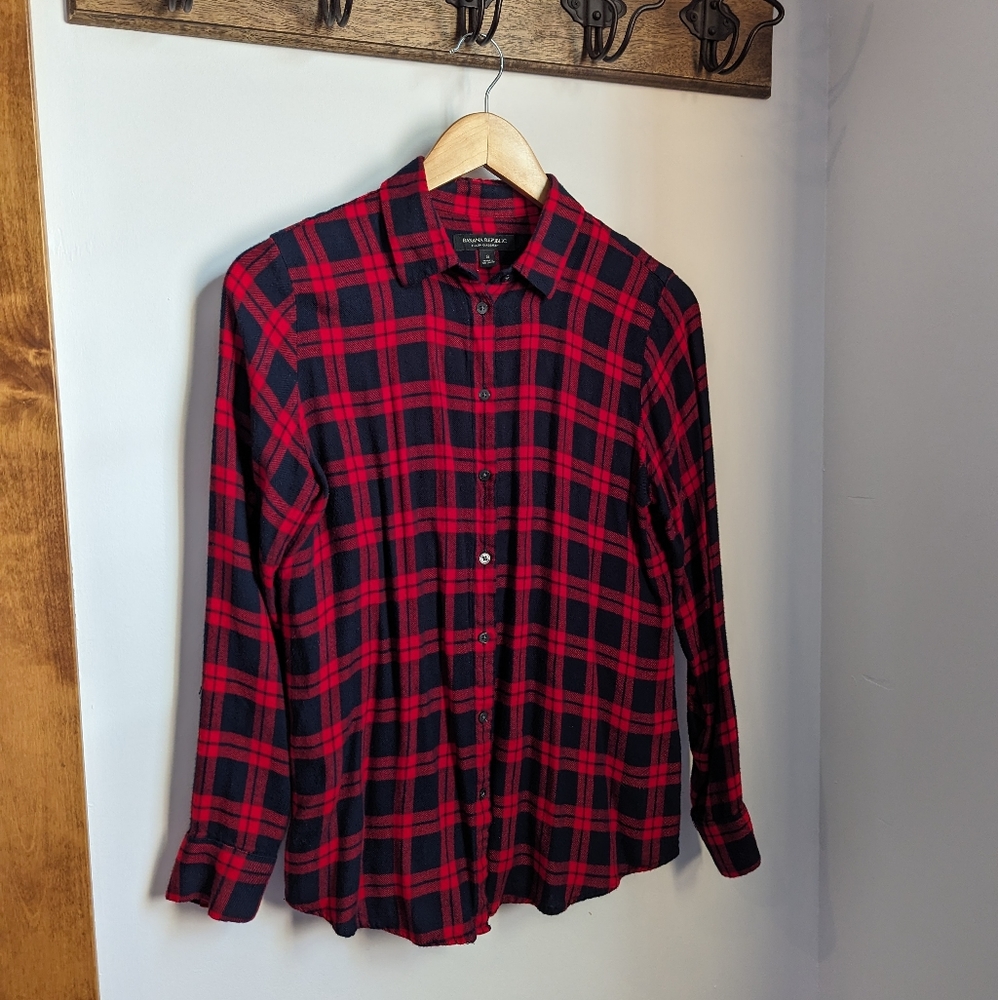 Banana Republic Super Soft Flannel Dillon Classic Fit